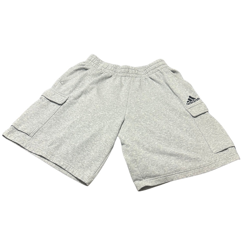 MENS Adidas Light Gray Cargo Sweat Shorts (straps missing)